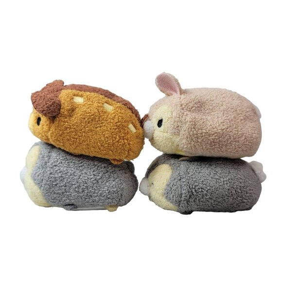 Disney Mini Plush 3.5" Bambi Thumper Miss Bunny Stackable Embroidered Tsum Tsum - Picture 4 of 11